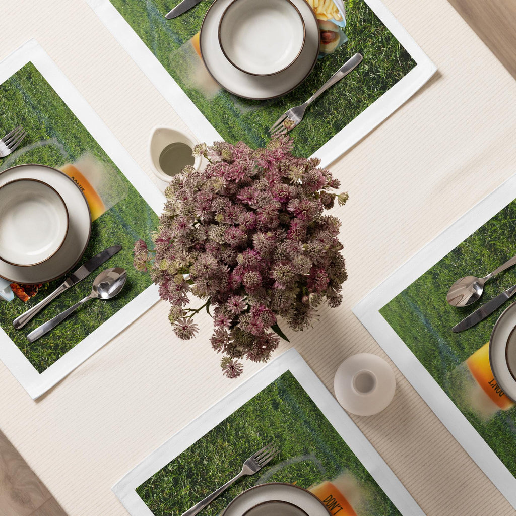 Outdoor Grilling Placemat Set of 4 | BBQ & Grilling Gift for Cooks