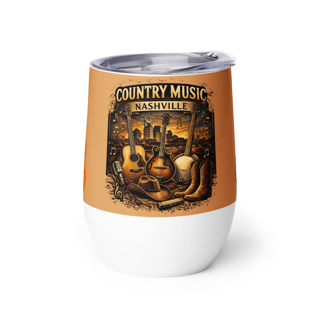 Country Music Guitar Wine Tumbler – 12 oz | Country Music Lover Gift