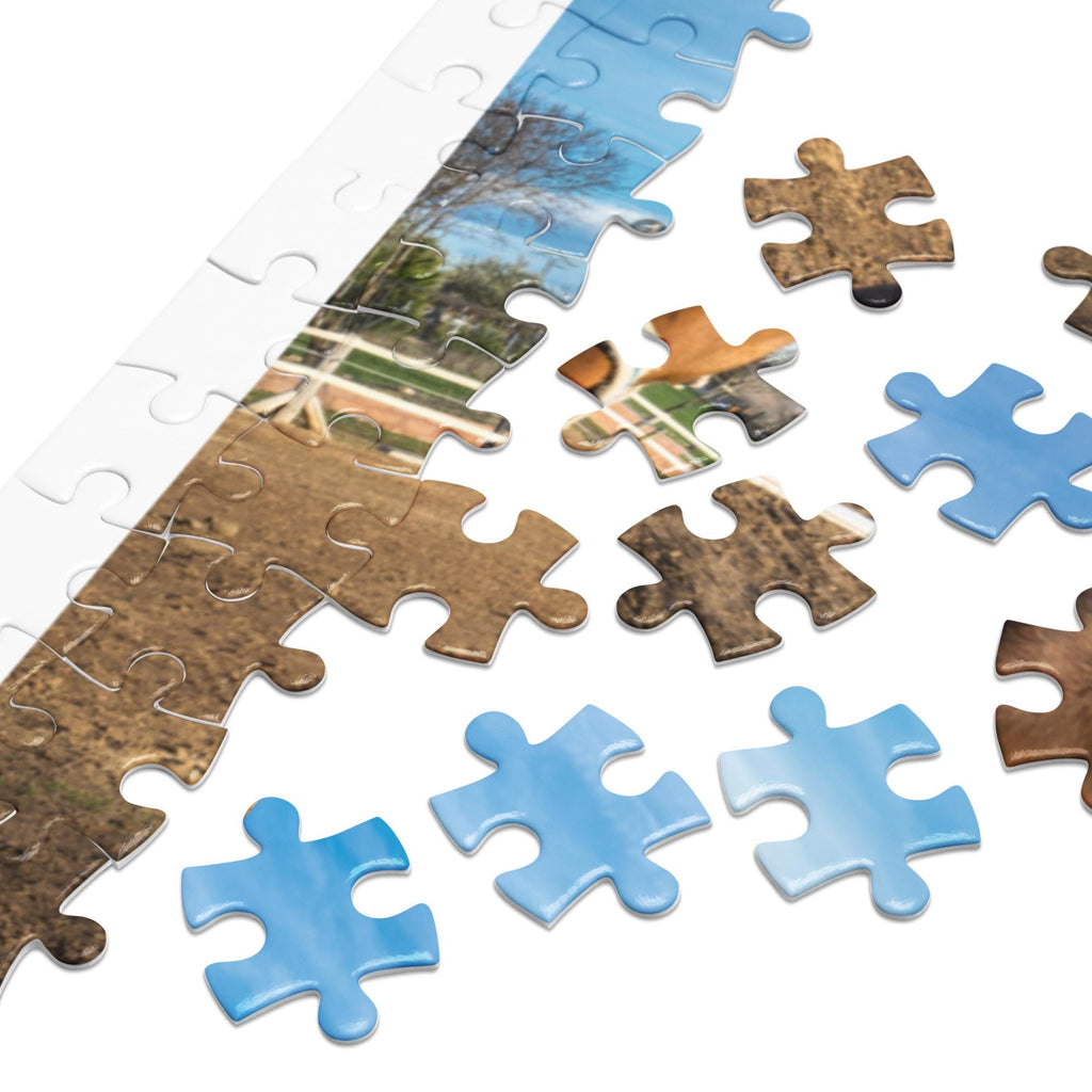 Tamed Horse Landscape Jigsaw Puzzle – 500 Pieces in Tin Box