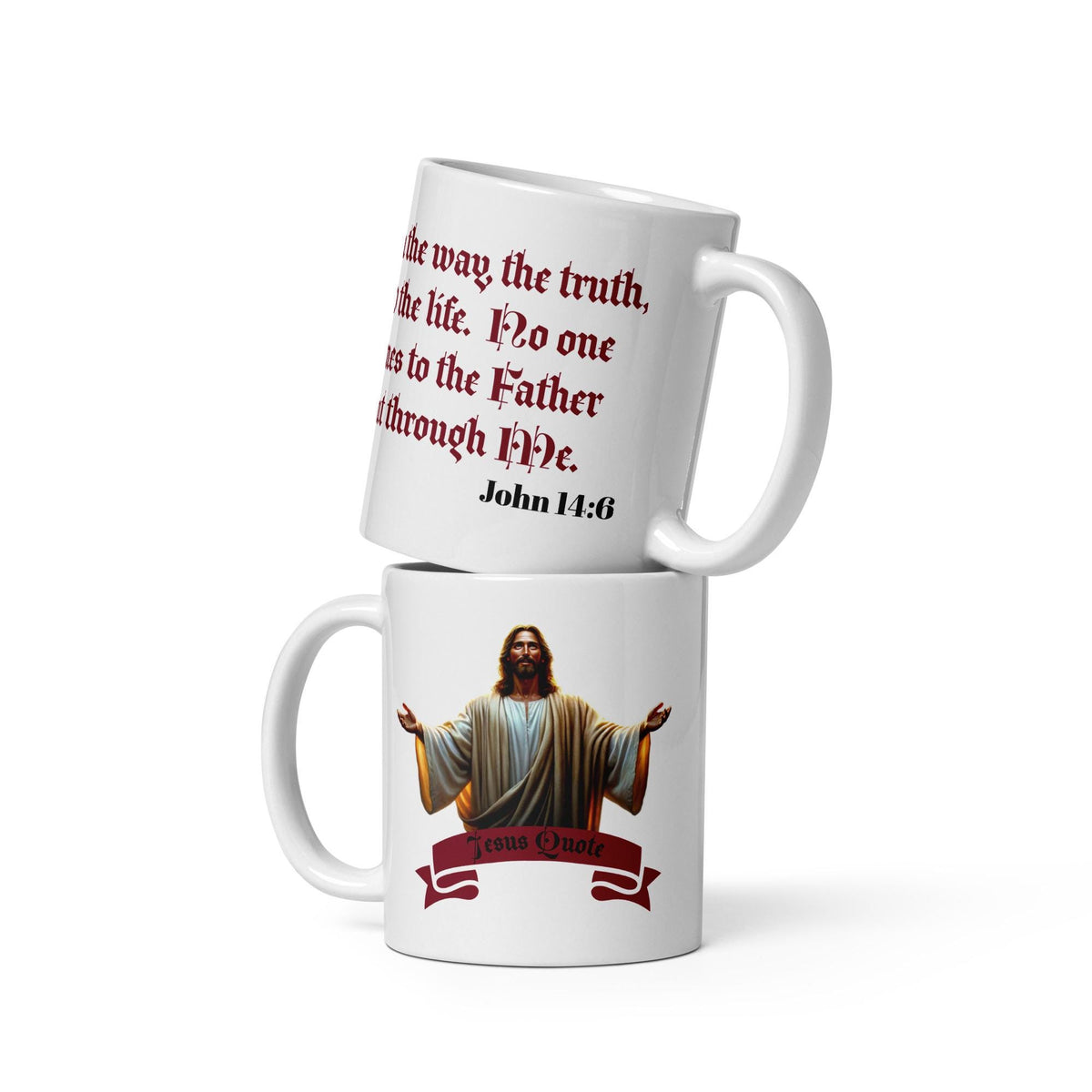Jesus Quote Ceramic Mug – Bible Verse | 11 oz Christian Gift