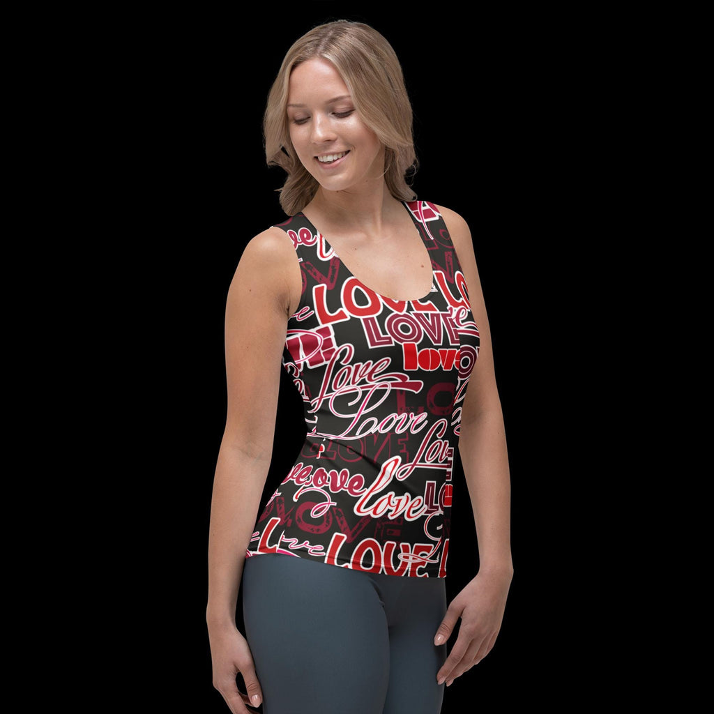 Love Words All-Over Print Tank Top – Cute Gift for Her