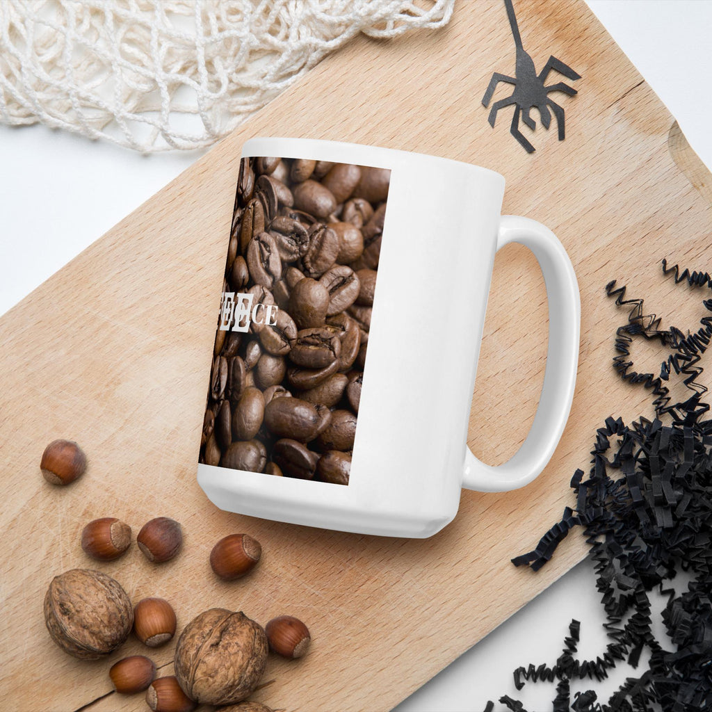 "Coffee: My Drug of Choice" White Glossy Mug | Funny Coffee Lover Gift