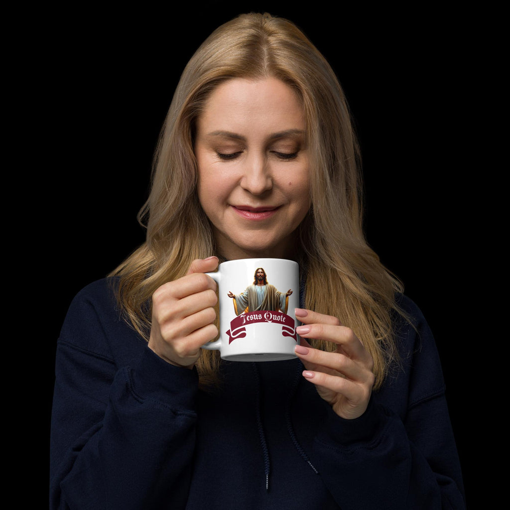 Jesus Quote Mug – Luke 11:9 | 11 oz Christian Gift