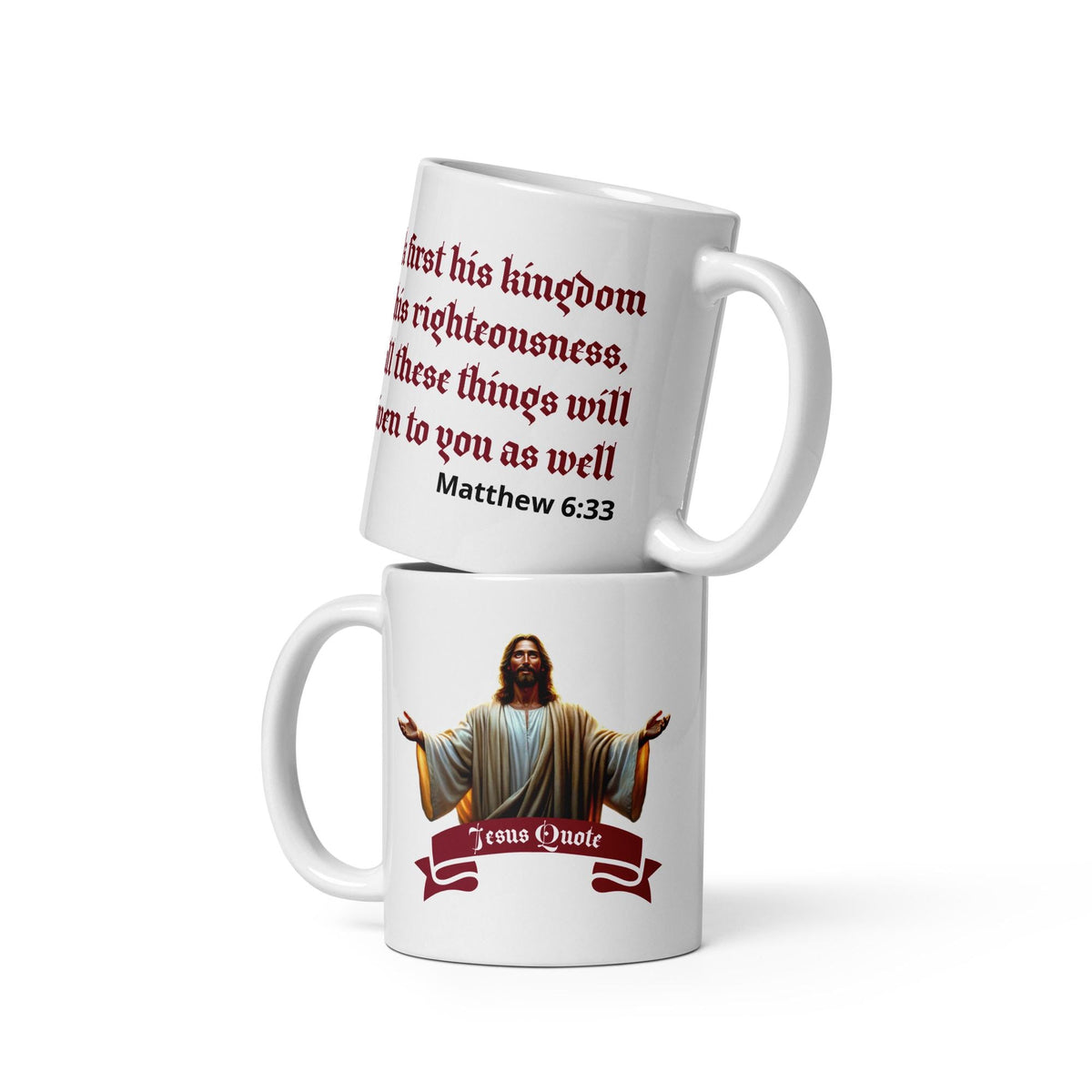 Jesus Quote Mug – Matthew 6:33 | 11 oz Christian Gift