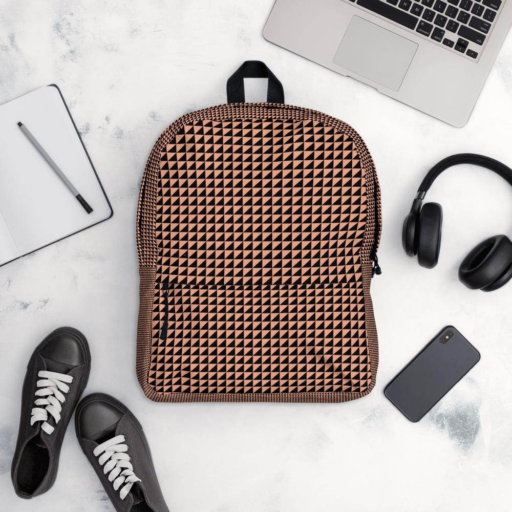 Printed Design Backpack – Water-Resistant, Laptop & Travel Bag
