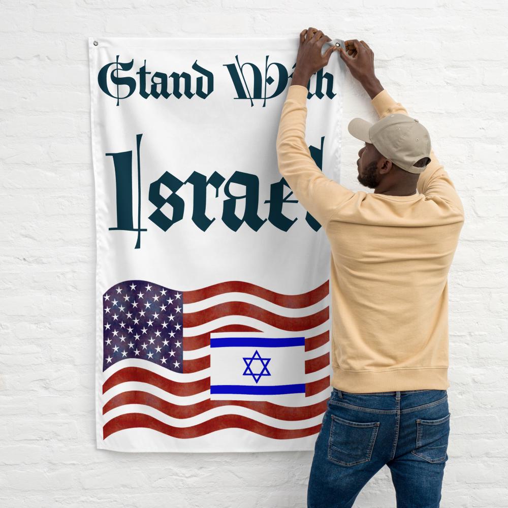 Stand With Israel Flag – American Flag & Star of David | Patriotic Christian Gift