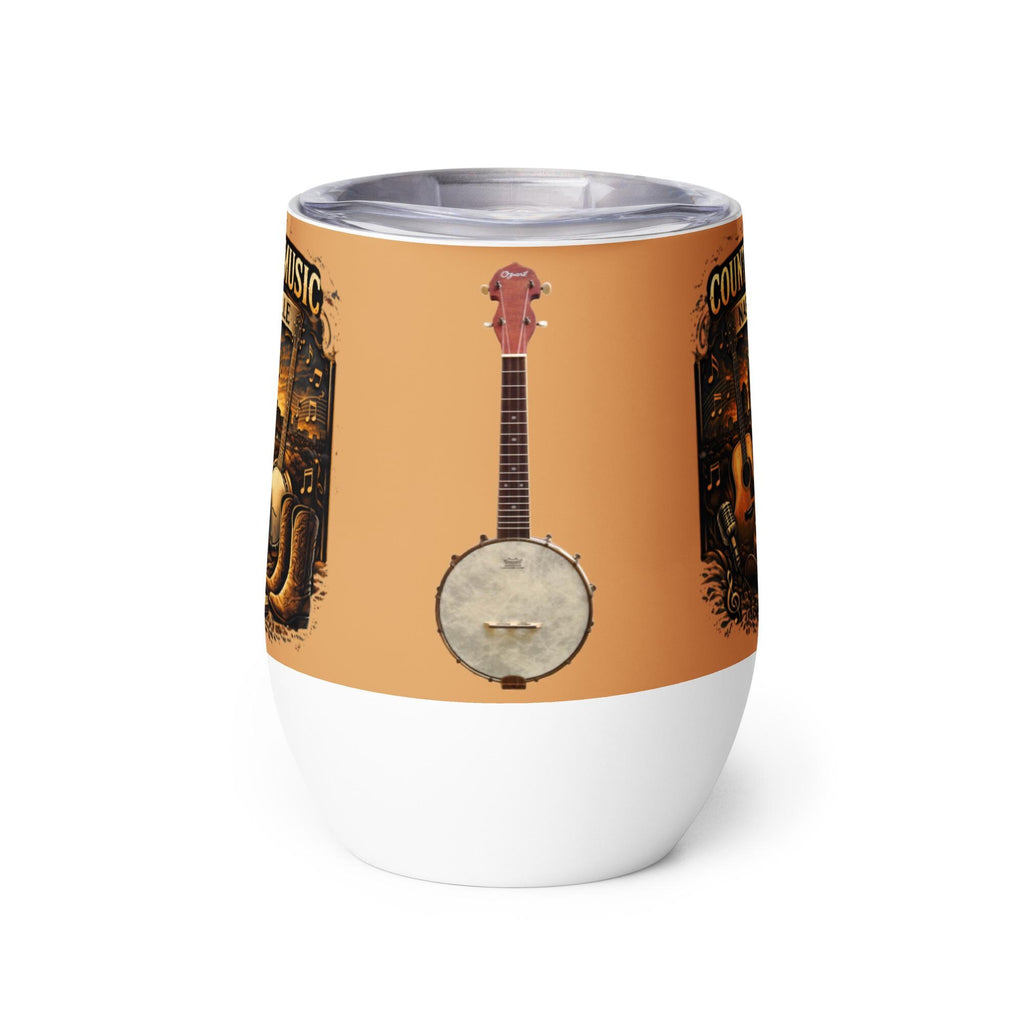 Country Music Guitar Wine Tumbler – 12 oz | Country Music Lover Gift