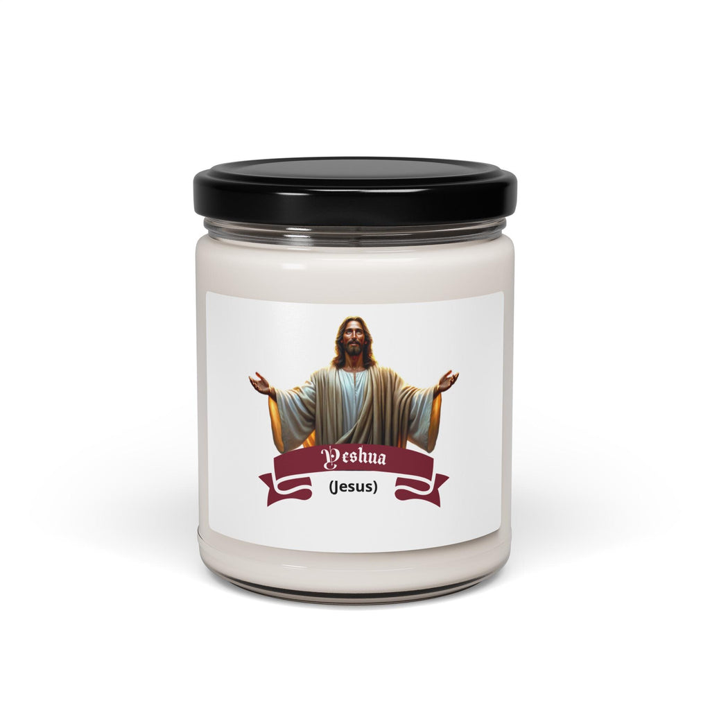 Yeshua (Jesus) Scented Soy Candle With Lid – 9 oz | Christian Gift