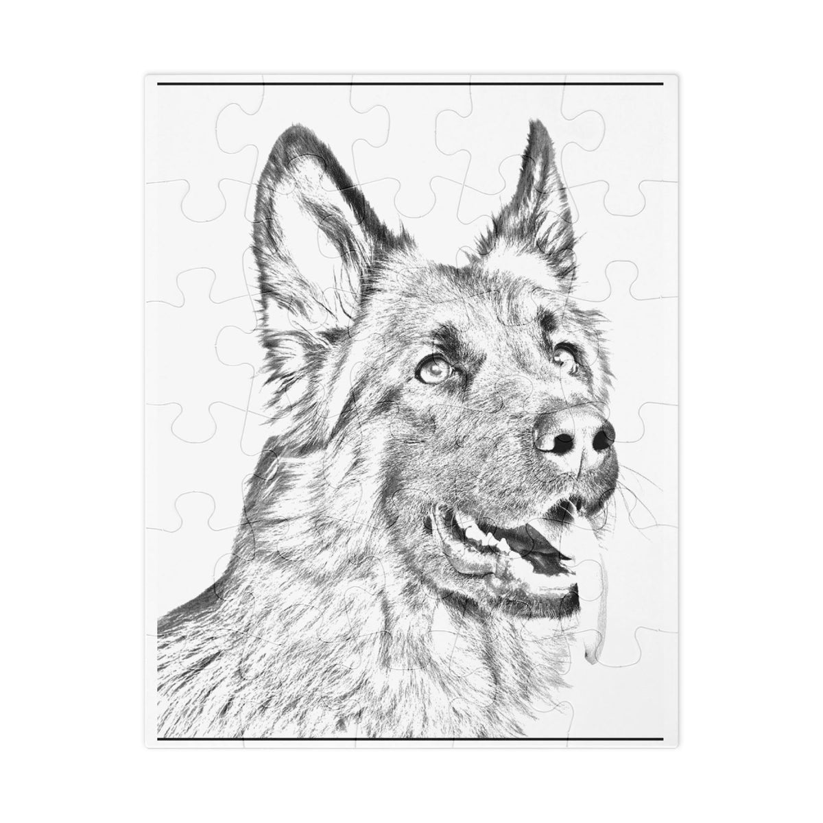 German Shepherd Jigsaw Puzzle – 30 or 110 Pieces | Tin Box Dog Lover Gift