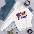 Stand With Israel American Flag & Star of David Unisex Hoodie | Patriotic Christian Gift