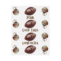 Good Luck Football Fan Twin Size Comforter – Sports Blanket Gift for Him