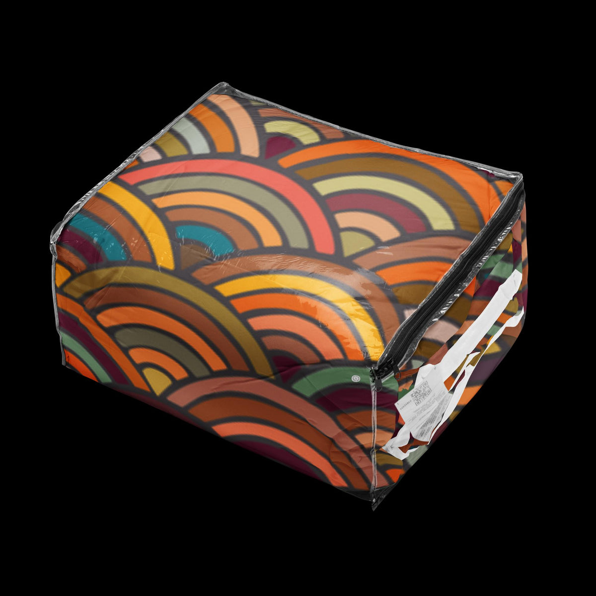 Rainbow Waves Comforter – King & Queen Size | Colorful Soft Bedding Gift