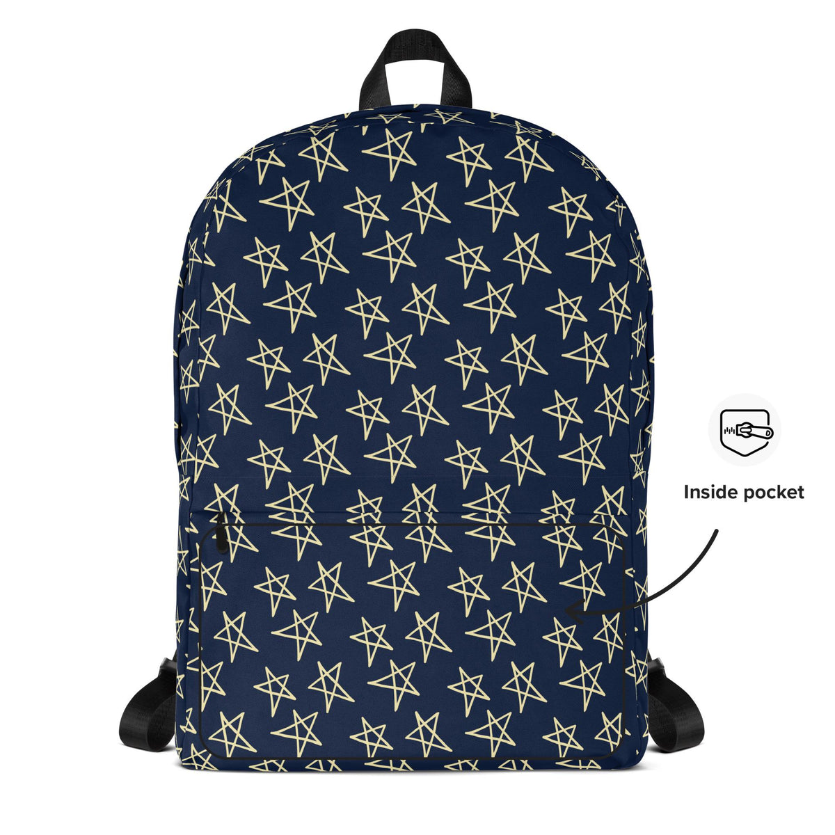 All-Over Print Backpack – Water-Resistant, Laptop Pocket, Daily Use