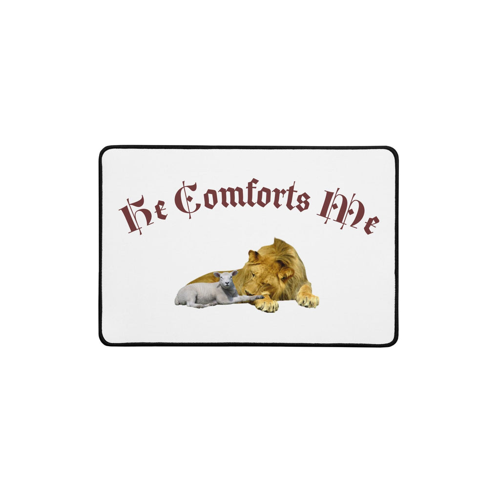 Lion & Lamb Desk Mat – Christian Office Decor | Religious Gift