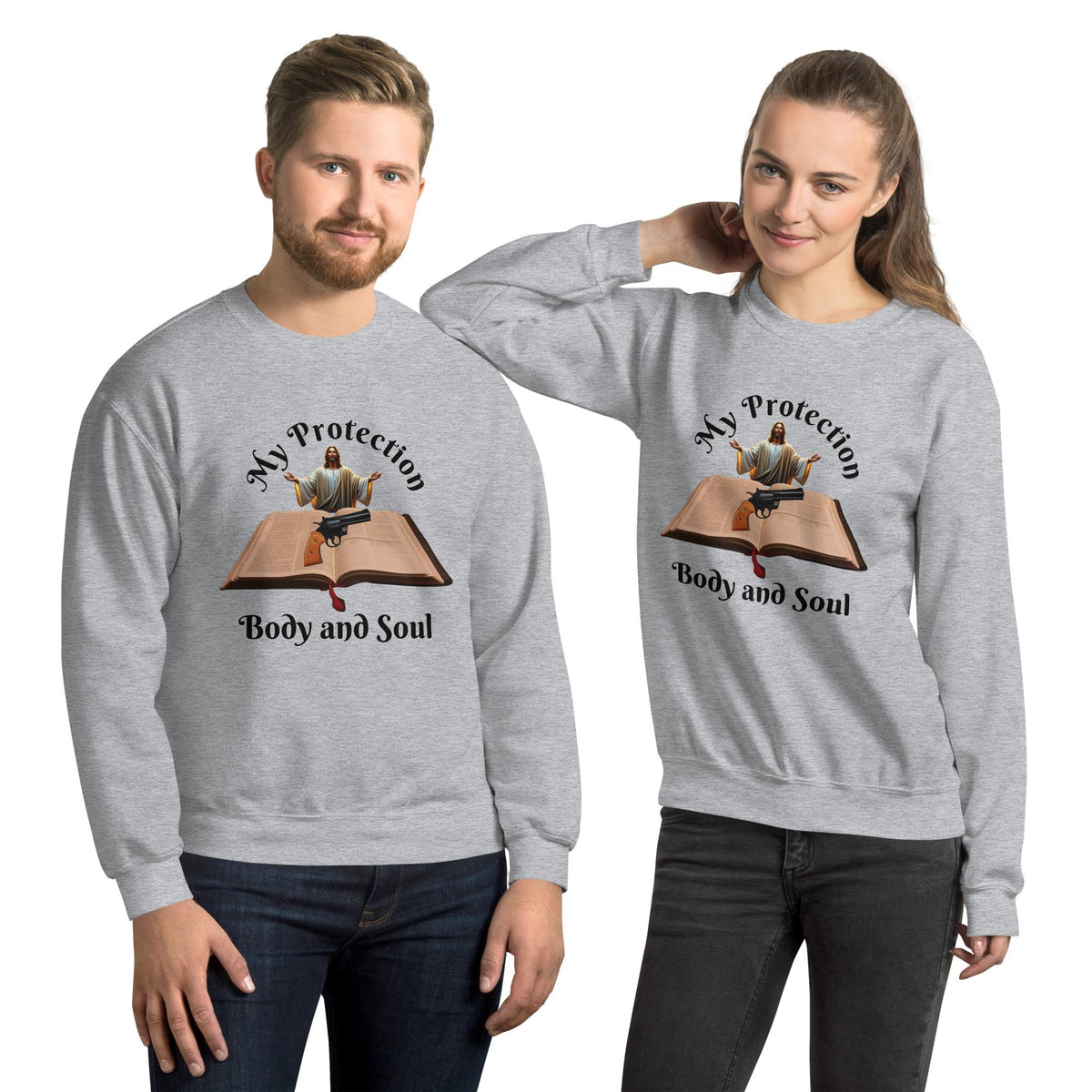 "My Protection, Body and Soul" Unisex Sweatshirt | Christian Faith Gift
