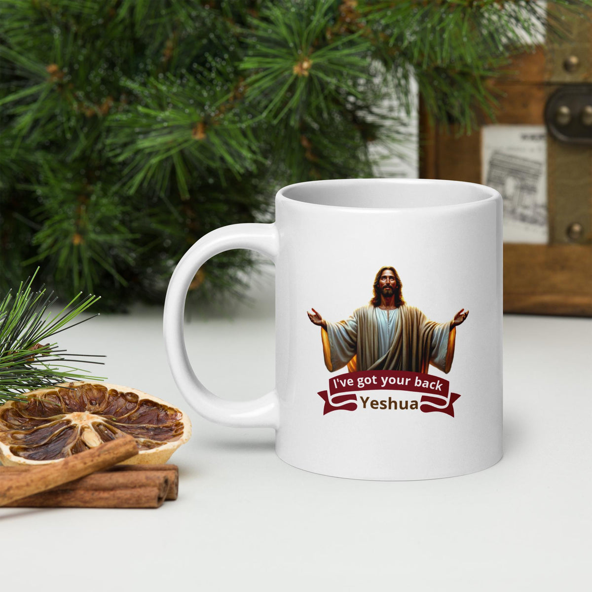 Christian Gift Mug – "I Will Never Leave Nor Forsake You" | Scripture Coffee Cup