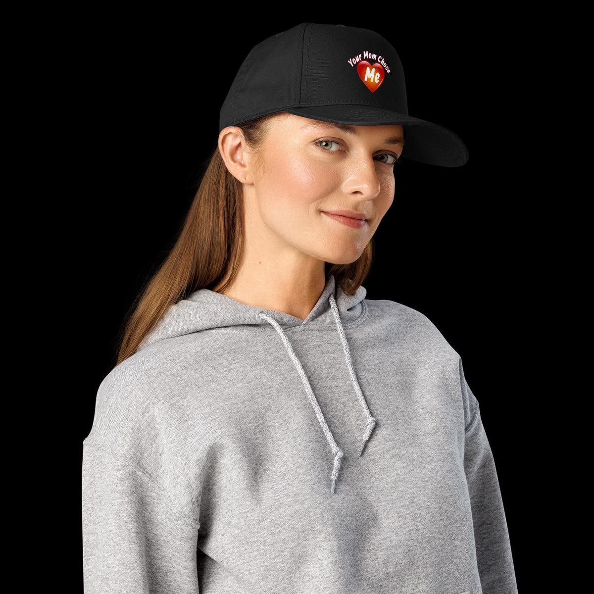 "Your Mom Chose Me" 5-Panel Cap | Funny Valentine's Day & Mother's Day Gift