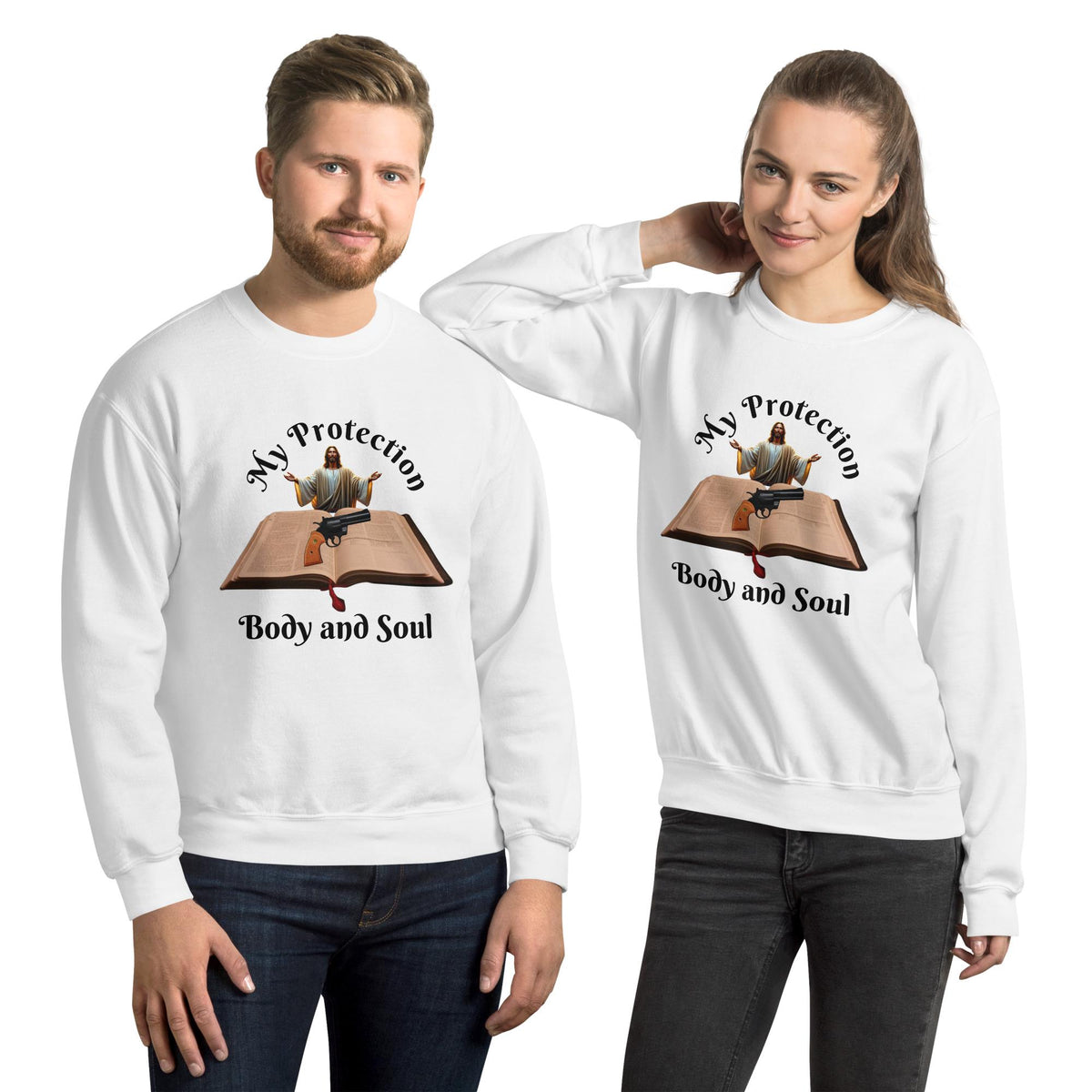 "My Protection, Body and Soul" Unisex Sweatshirt | Christian Faith Gift