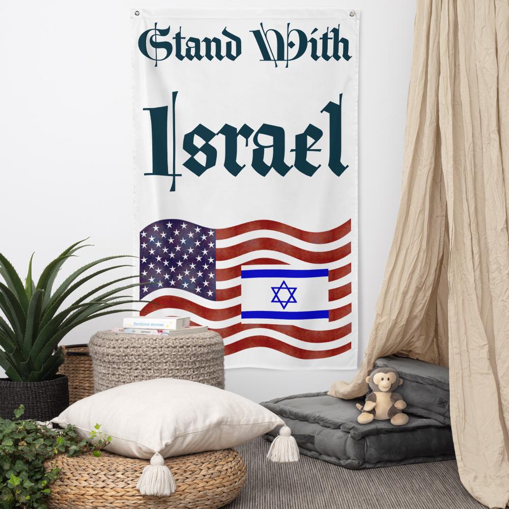 Stand With Israel Flag – American Flag & Star of David | Patriotic Christian Gift