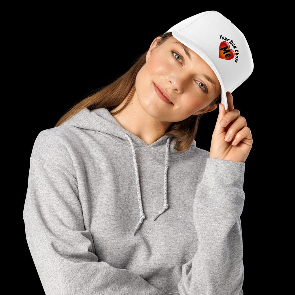 "Your Dad Chose Me" 5-Panel Cap | Funny Valentine's Day & Father's Day Gift
