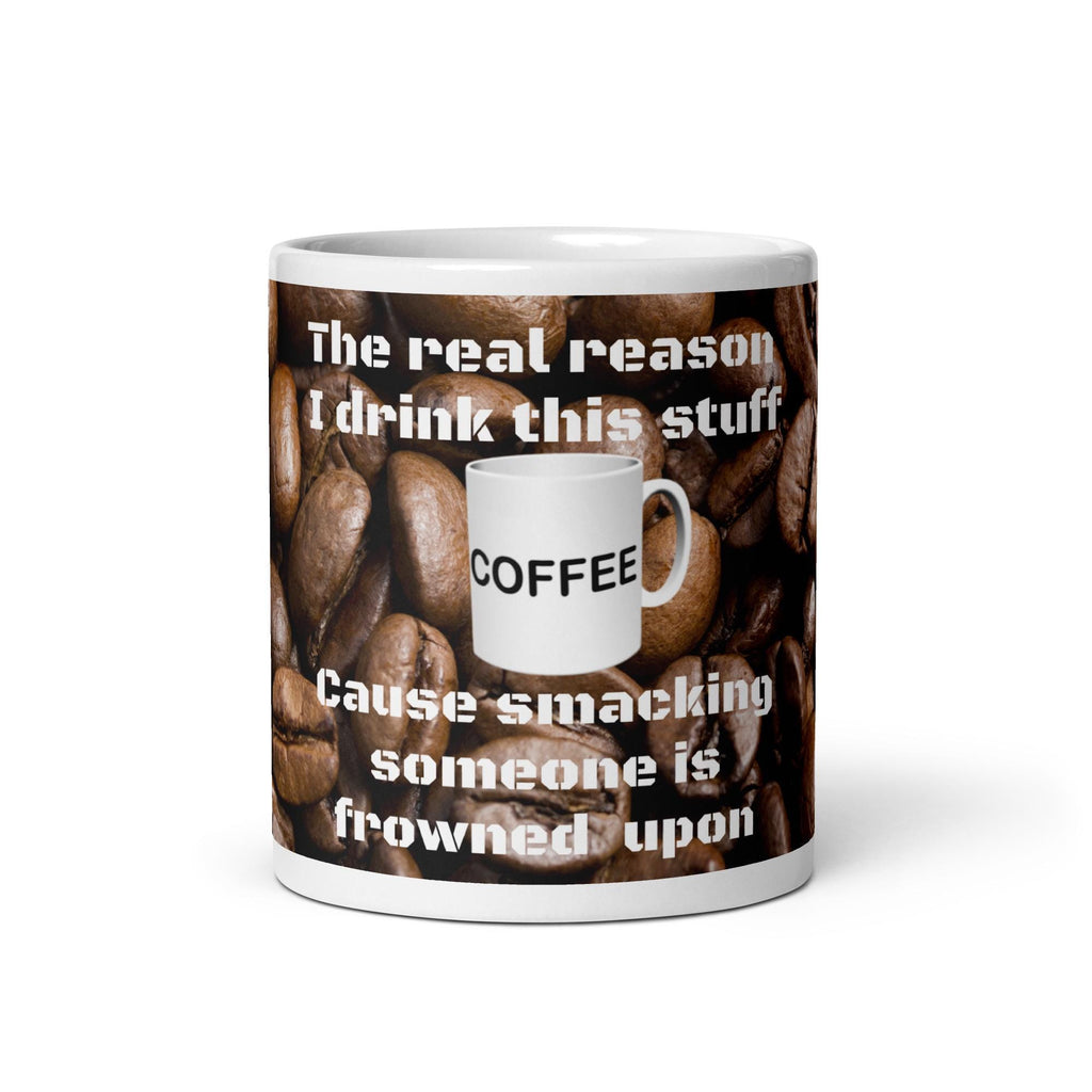 "The Real Reason" Funny Coffee Mug – 11 oz | Coffee Lover Gift
