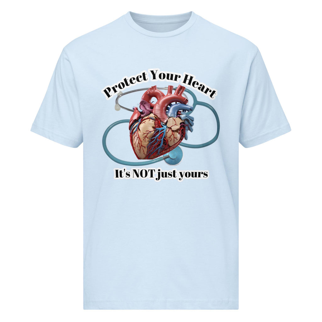 "Protect Your Heart" Anatomical Heart & Stethoscope Graphic Tee | Nurse & Doctor Gift