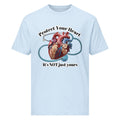 "Protect Your Heart" Anatomical Heart & Stethoscope Graphic Tee | Nurse & Doctor Gift