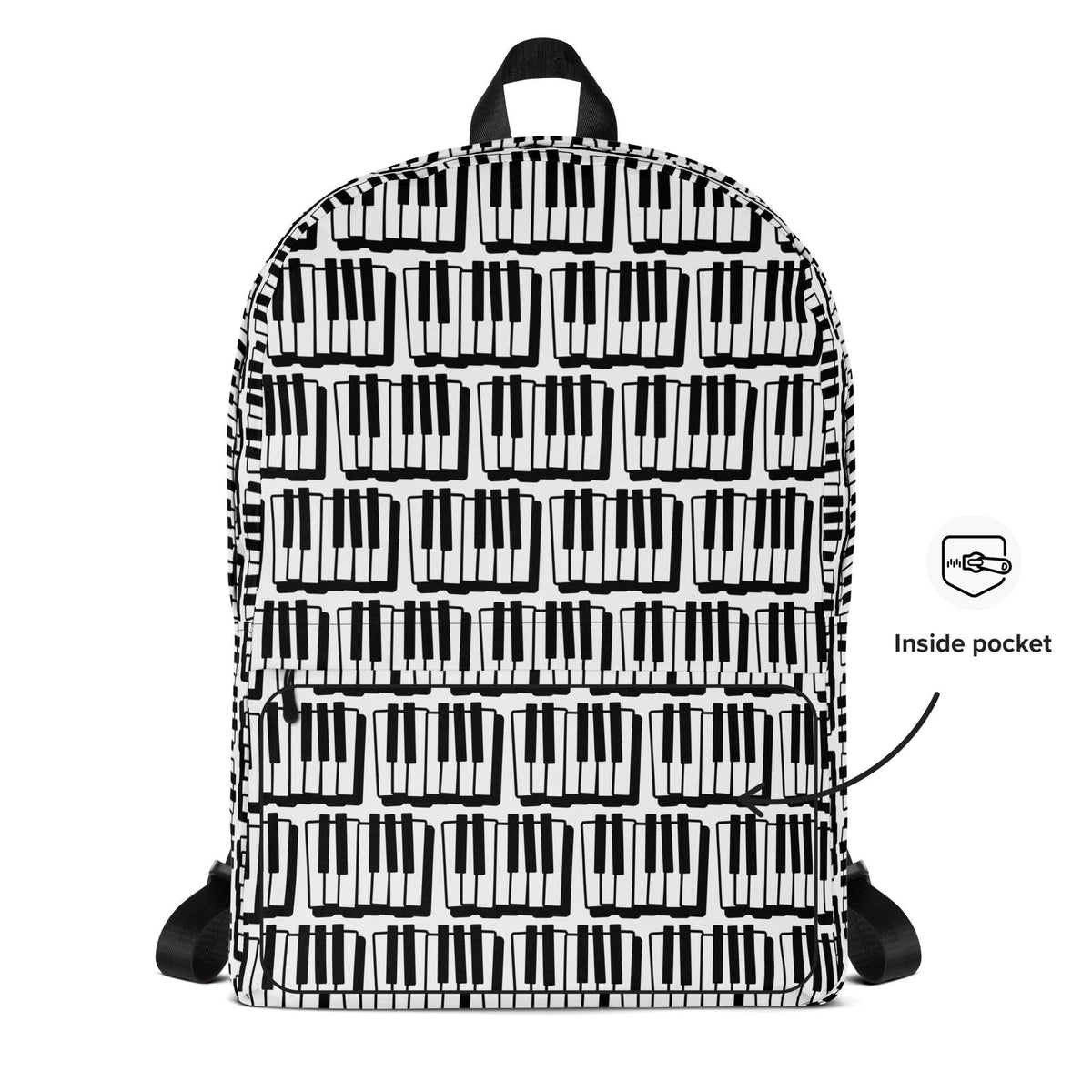Graphic Print Backpack – Water-Resistant, Laptop Pocket, Sports & Daily Use