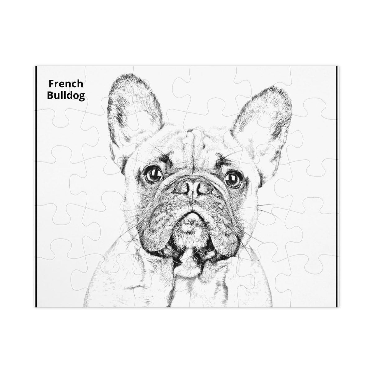 French Bulldog Colorable Jigsaw Puzzle – 30 Pieces in Tin Box