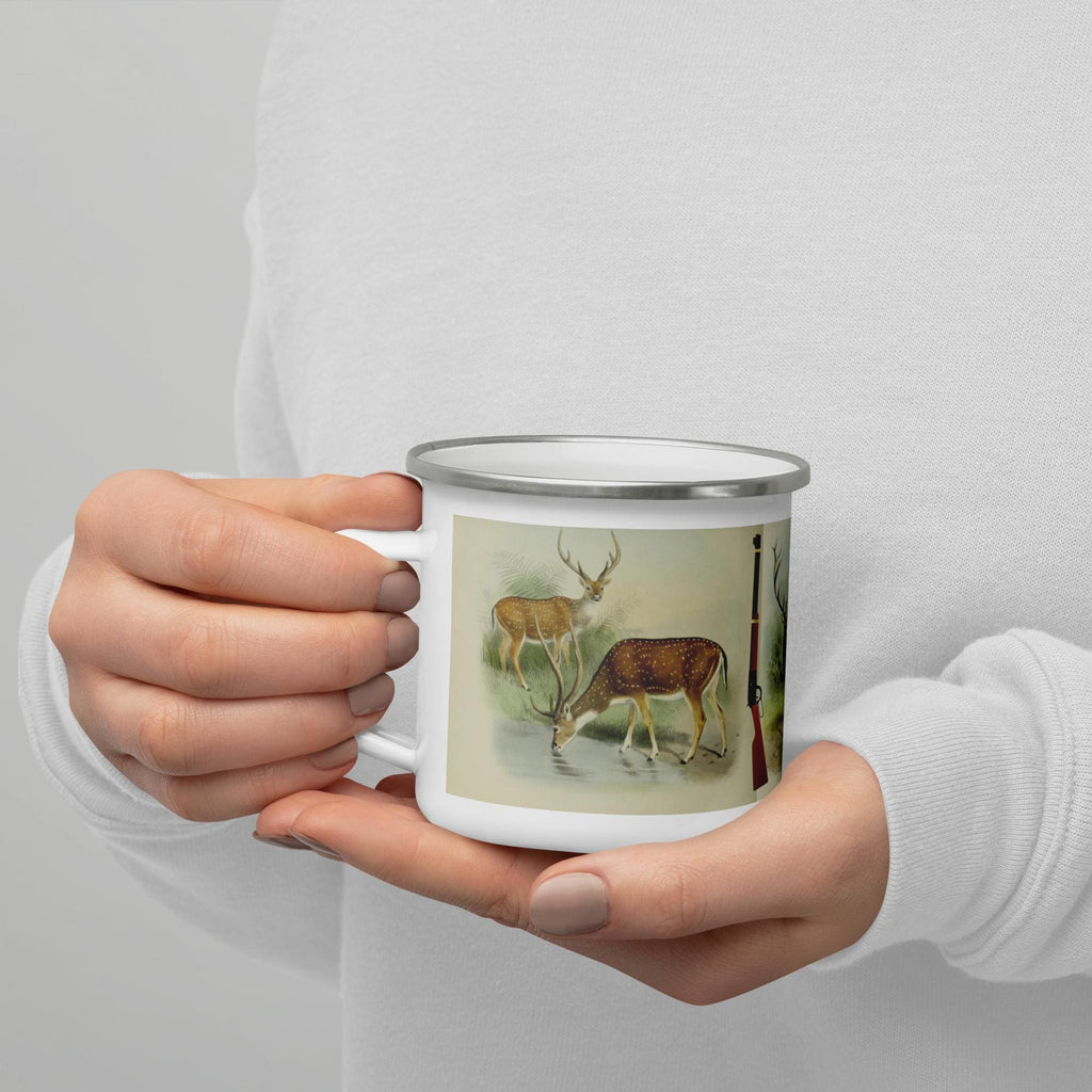Outdoor Enamel Mug – 12 oz, Hunting, Camping & Fishing Gift