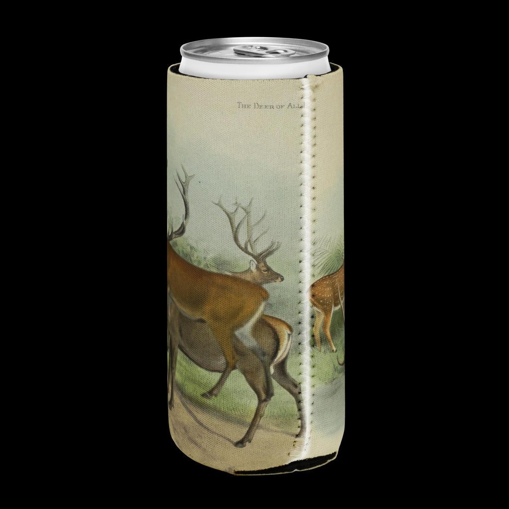 Deer and Elk Grazing Can Cooler – Neoprene, Hunter & Wildlife Gift