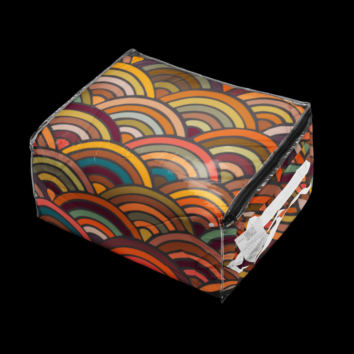 Rainbow Waves Comforter – King & Queen Size | Colorful Soft Bedding Gift