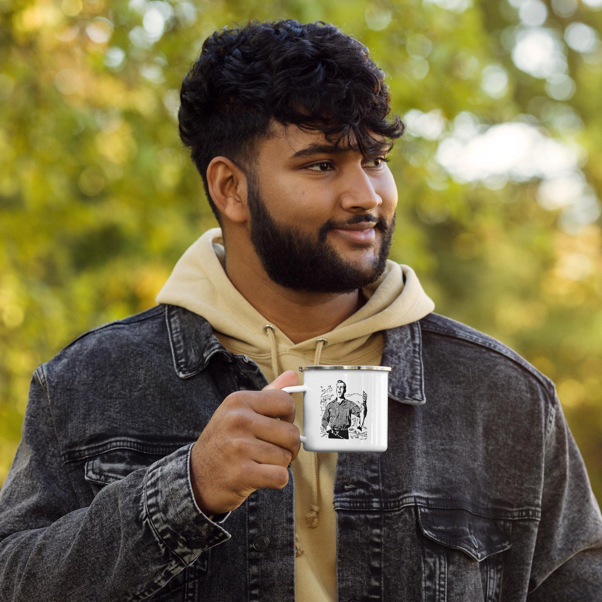 "A Fisherman's Prayer" Enamel Mug – 12 oz | Fishing & Camping Gift