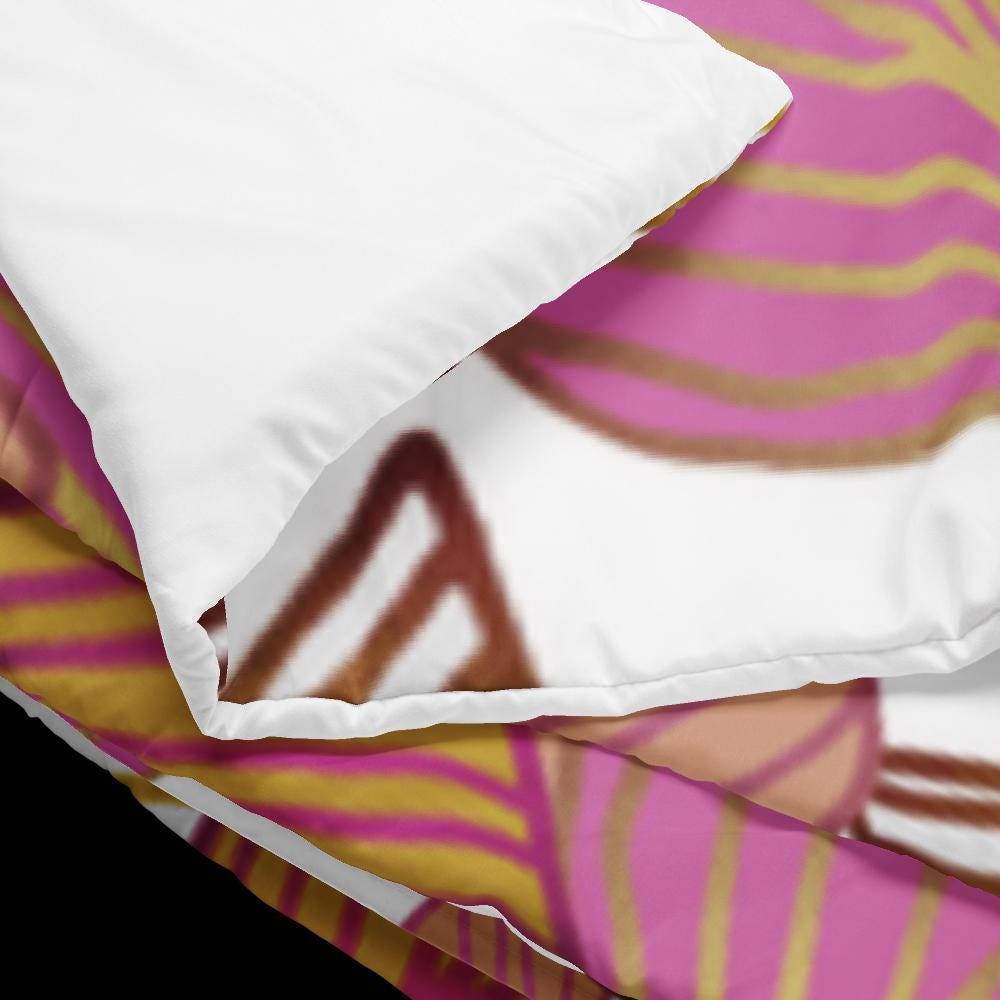 Tropical Leaf Comforter – King & Queen Size | Soft Lightweight Bedding Gift