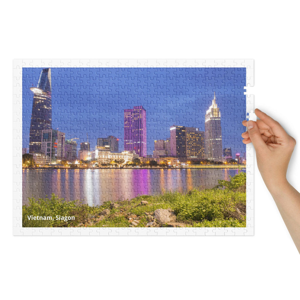 Vietnam – Saigon Landscape Jigsaw Puzzle – 500 Pieces in Tin Box