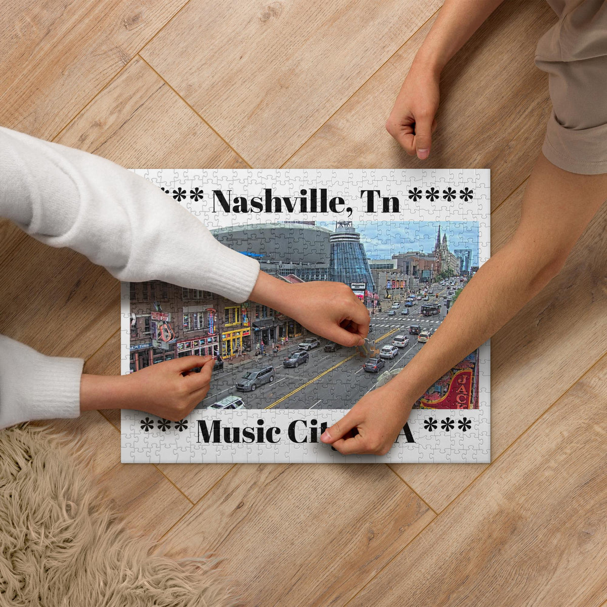 Downtown Nashville Jigsaw Puzzle – Music City USA Gift