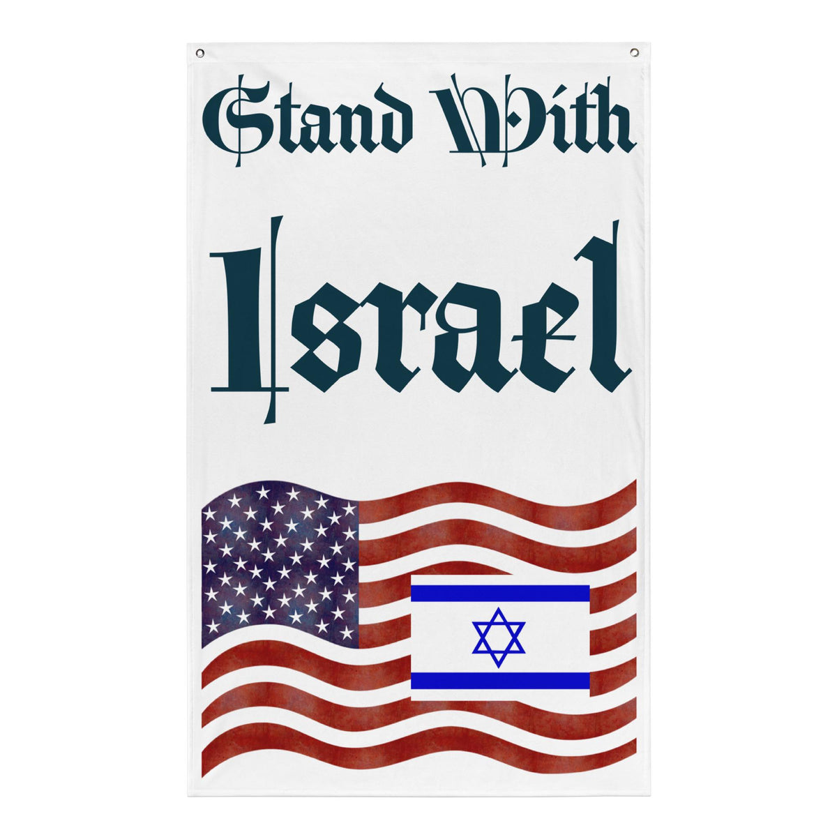 Stand With Israel Flag – American Flag & Star of David | Patriotic Christian Gift