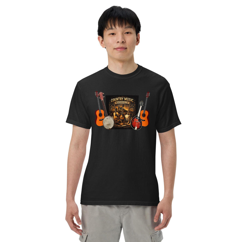 Garment-Dyed Heavyweight T-shirt: Country Music Nashville Graphic Tee