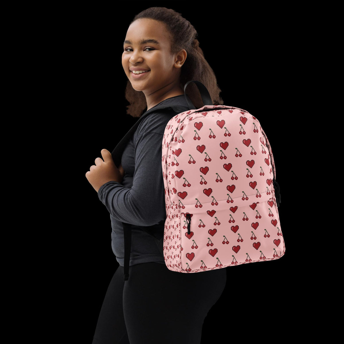 Statement Print Backpack – Water-Resistant, Laptop Pocket, Sports & Daily Use