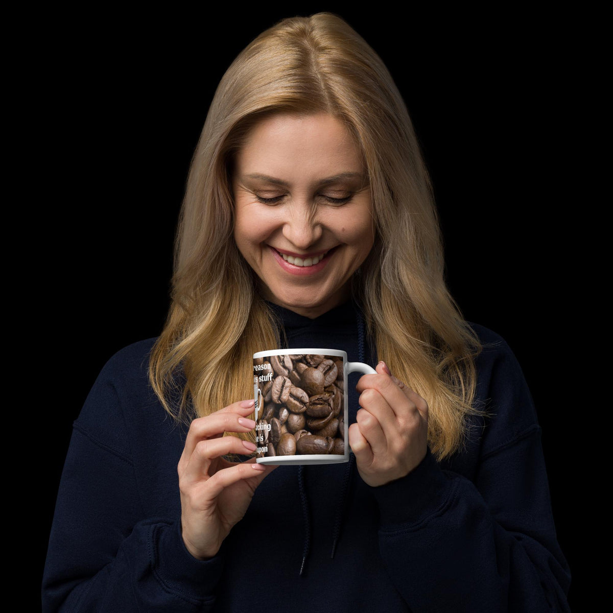 "The Real Reason" Funny Coffee Mug – 11 oz | Coffee Lover Gift