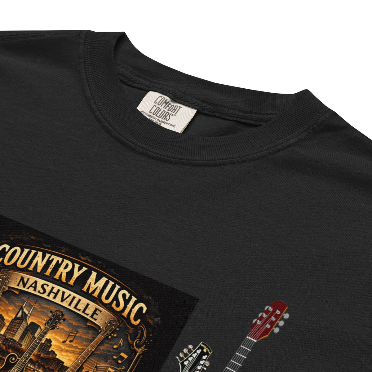 Garment-Dyed Heavyweight T-shirt: Country Music Nashville Graphic Tee