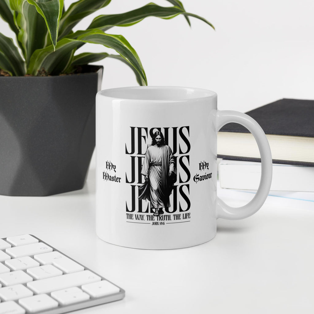 "My Master, My Saviour" Jesus Ceramic Mug – 11 oz | Christian Gift