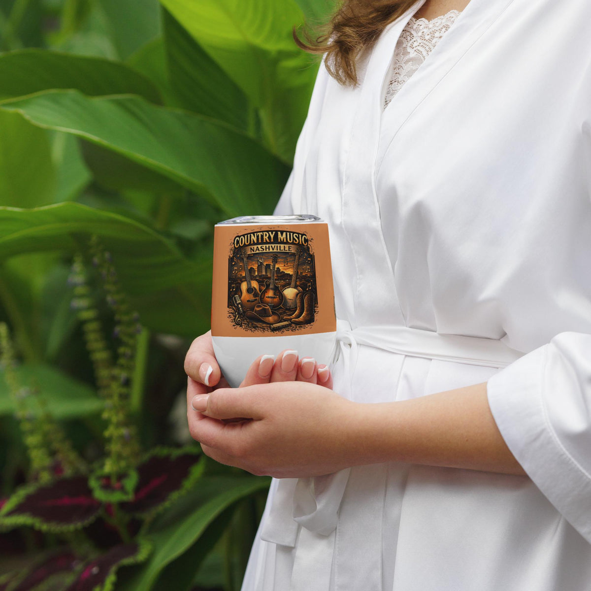 Country Music Guitar Wine Tumbler – 12 oz | Country Music Lover Gift